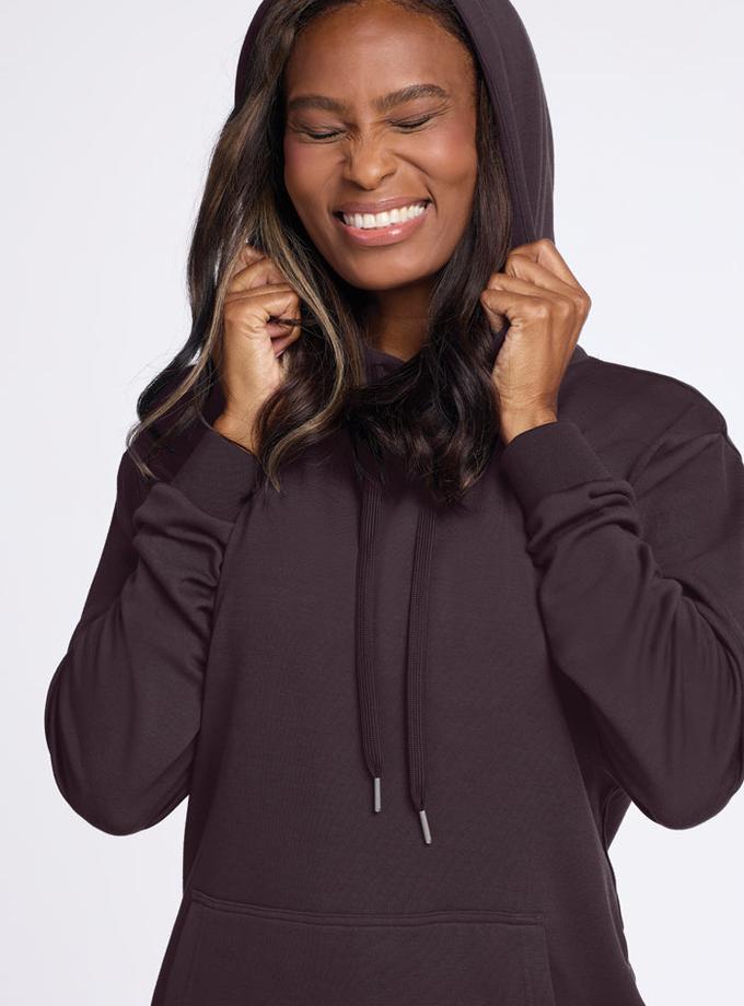 Woolx Avery Hoodie - Chocolate Plum Same Day Delivery