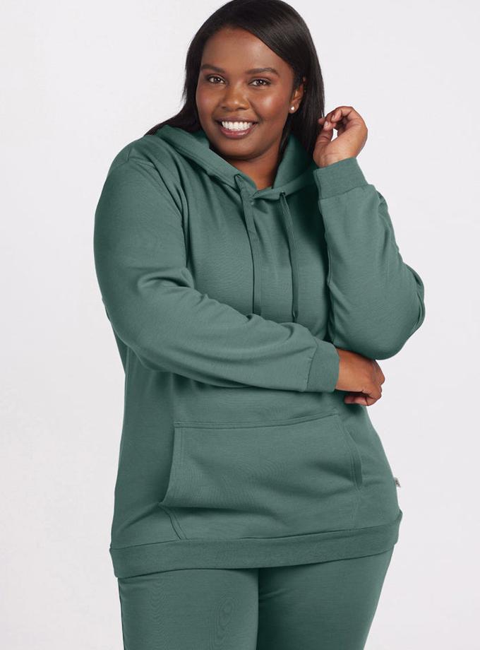 Woolx Avery Hoodie - Duck Green High Quality