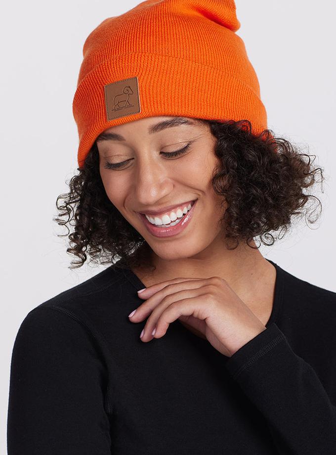 Woolx Baylor Beanie - Bright Orange Best Buy