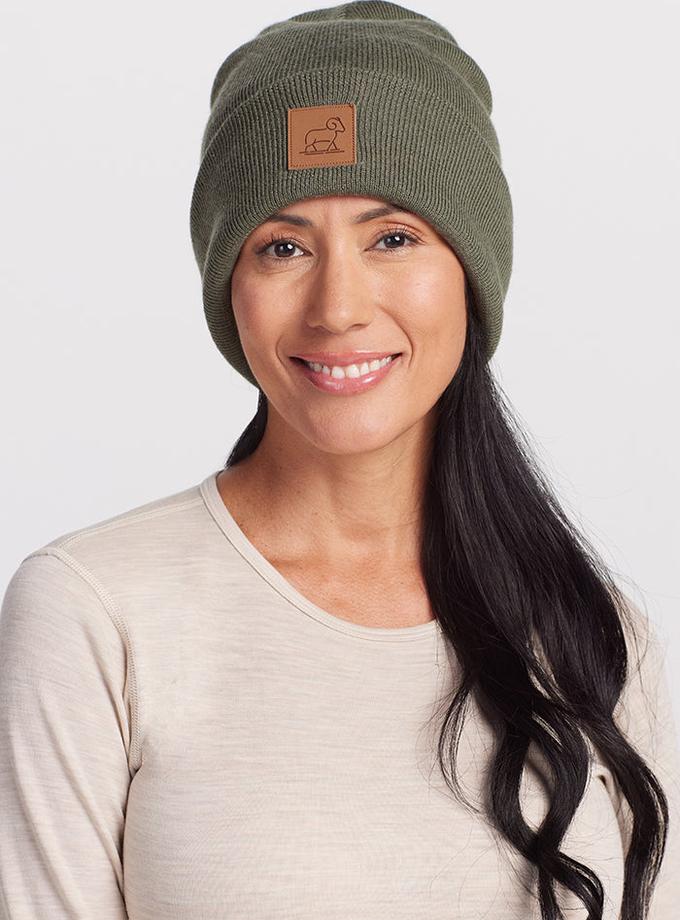 Woolx Baylor Beanie - Spruce Heather Free shipping