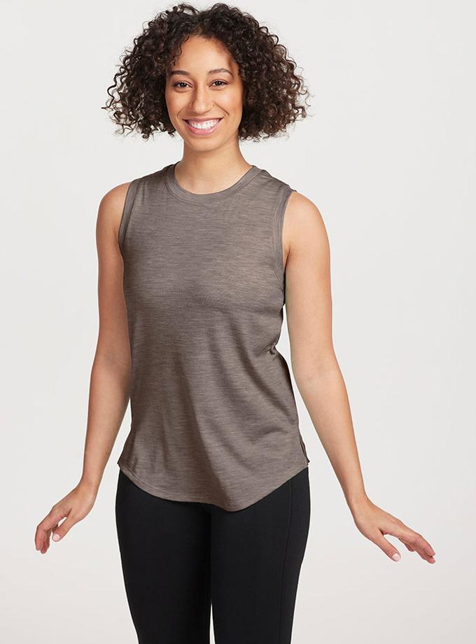 Woolx Bella Tunic Top - Simply Taupe Best Price