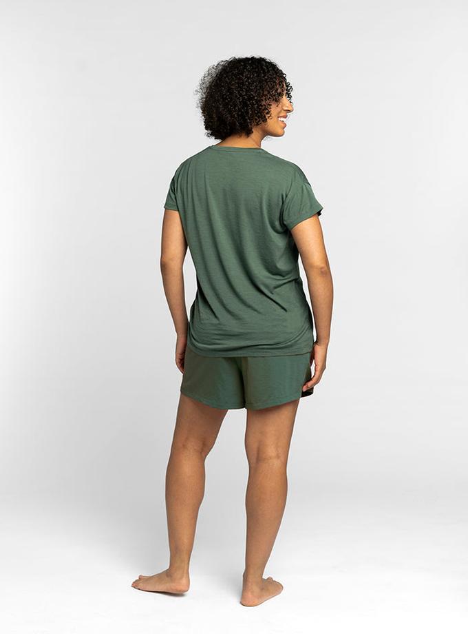 Woolx Billie Lounge Tee - Duck Green Same Day Delivery