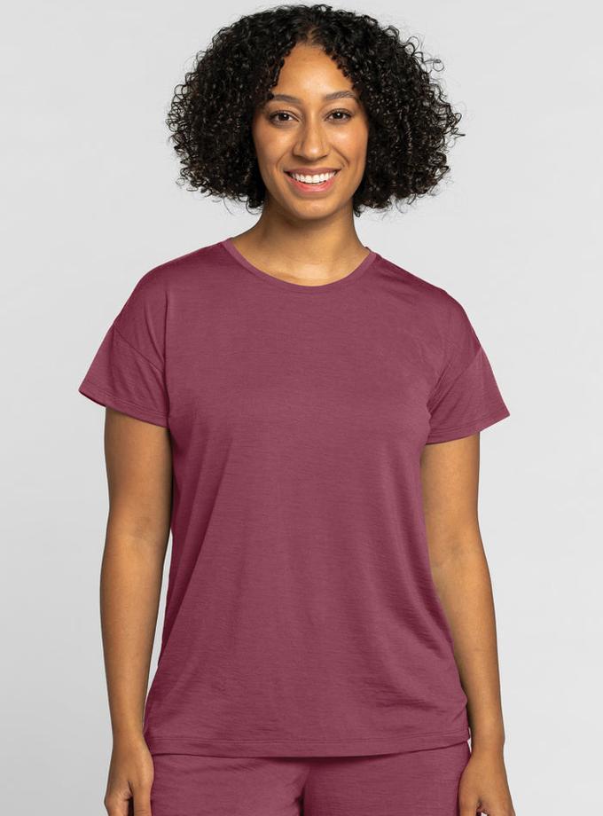 Woolx Billie Lounge Tee - Wild Ginger Same Day Delivery