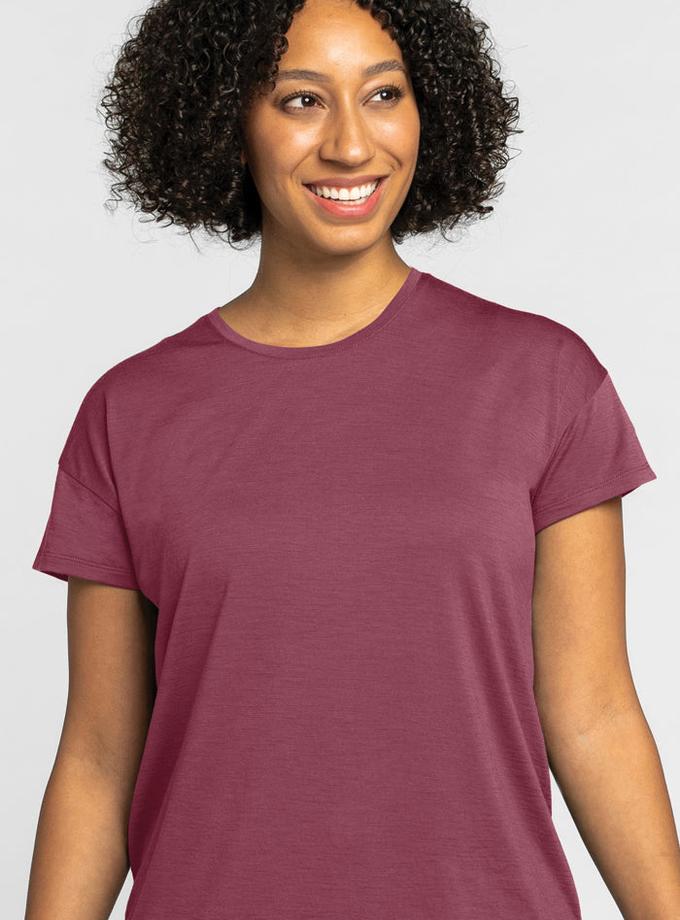 Woolx Billie Lounge Tee - Wild Ginger Same Day Delivery