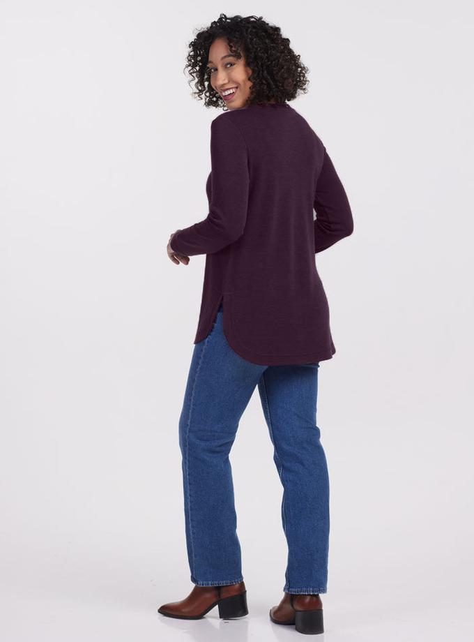 Woolx Blair Tunic - Deep Plum Best Buy