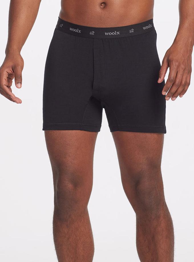 Woolx Breathe Boxer Shorts - Black On Sale