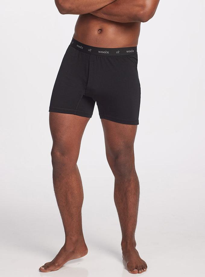 Woolx Breathe Boxer Shorts - Black On Sale