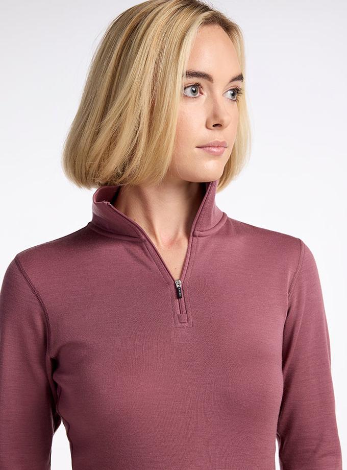 Woolx Brooke 1/4 Zip - Wild Ginger New Arrival