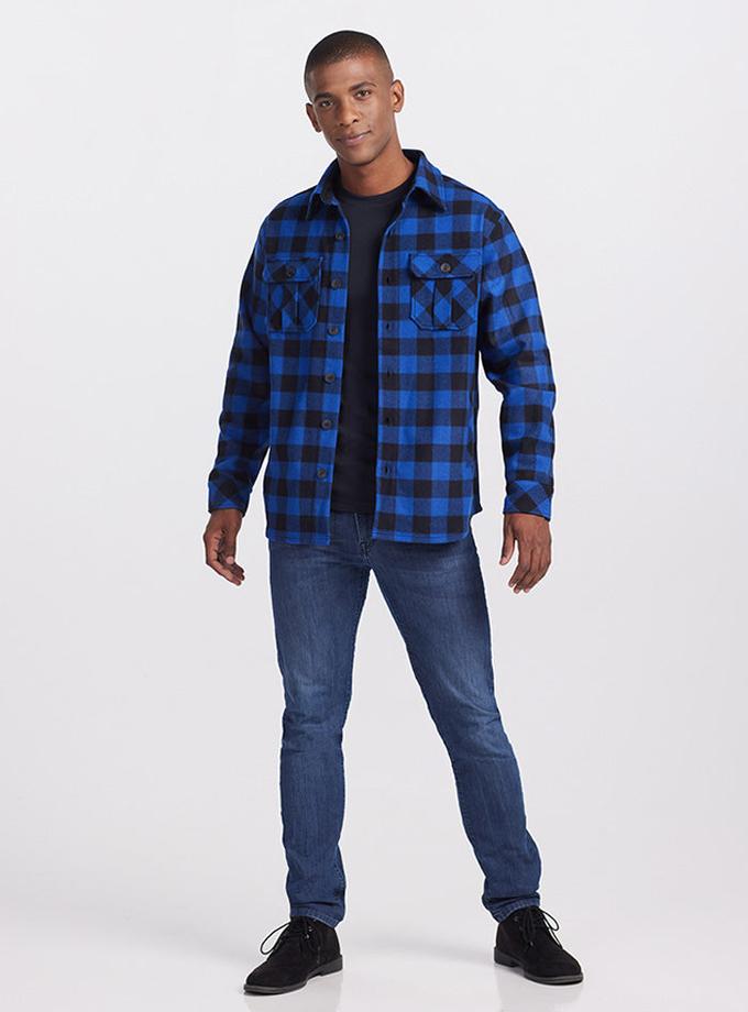 Woolx Burlington Jacket - Bright Blue Black New Arrival