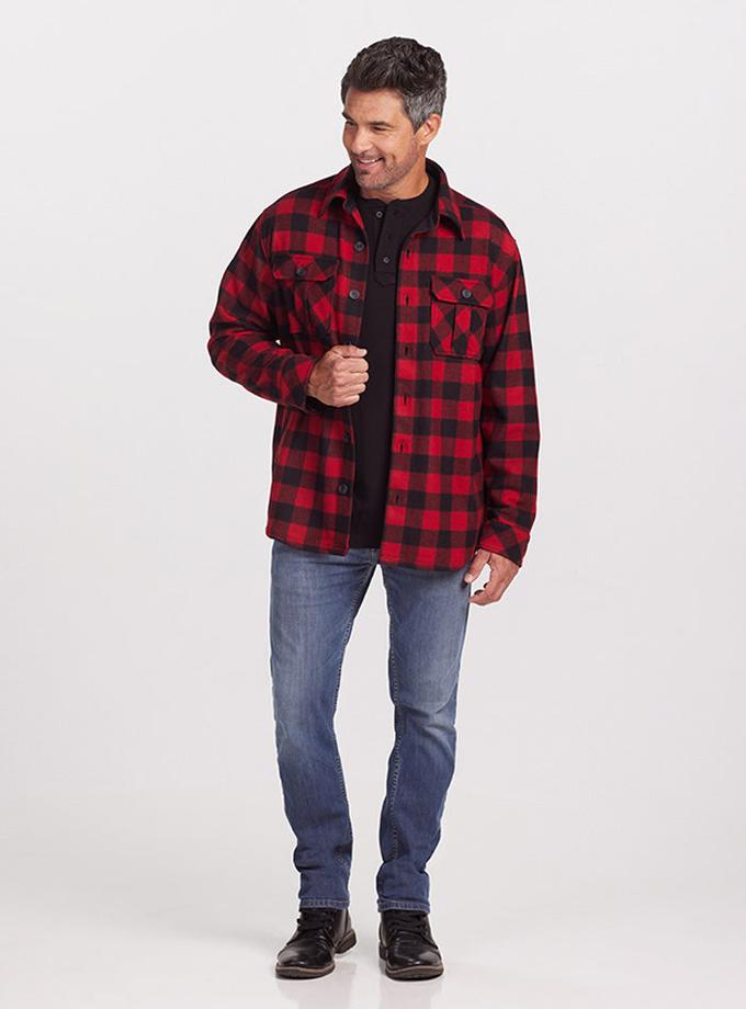 Woolx Burlington Jacket - Red Black Plaid Same Day Delivery