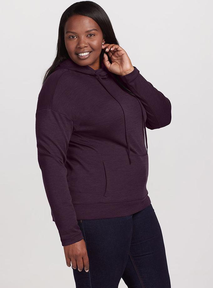 Woolx Callie Hoodie - Deep Plum For Sale