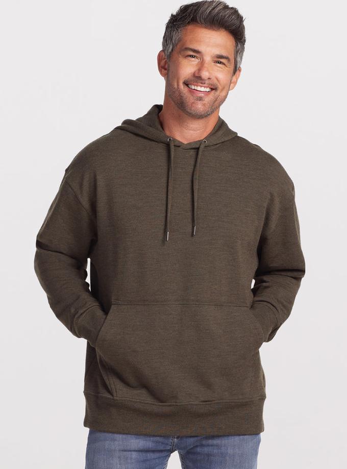 Woolx Chase Hoodie - Dark Moss Same Day Delivery