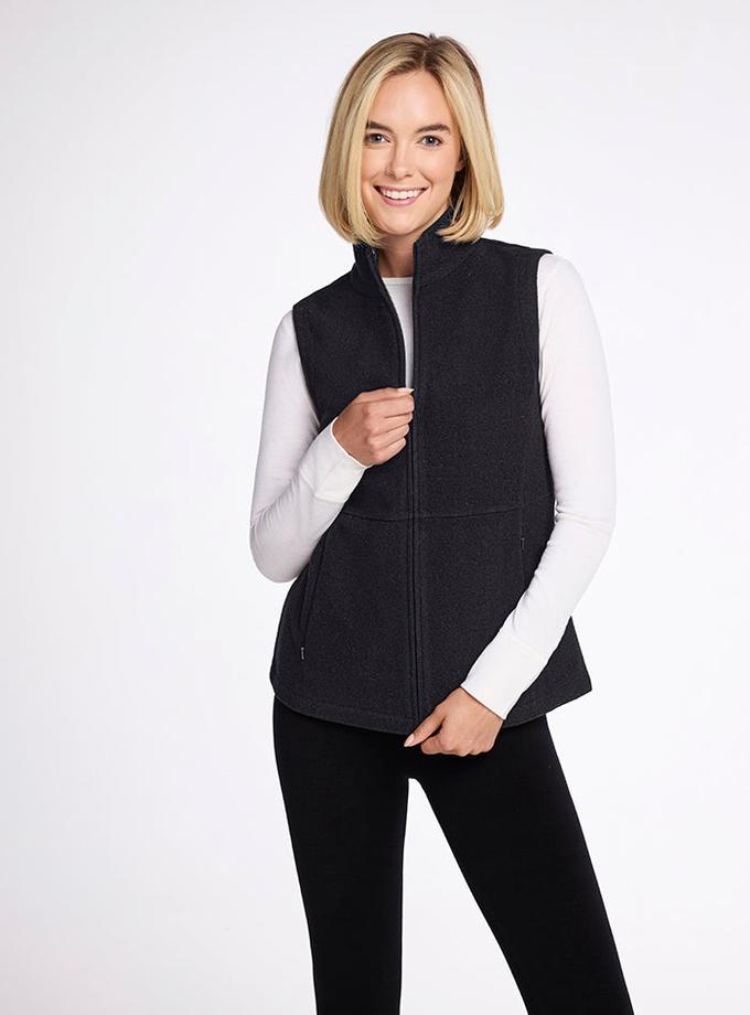 Woolx Colbie Vest - Carbon Black Best Price