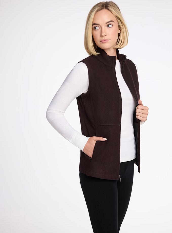 Woolx Colbie Vest - French Roast High Quality