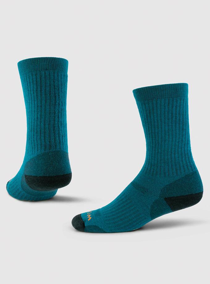 Woolx Core Crew Sock Full Cushion - Real Teal Best Buy