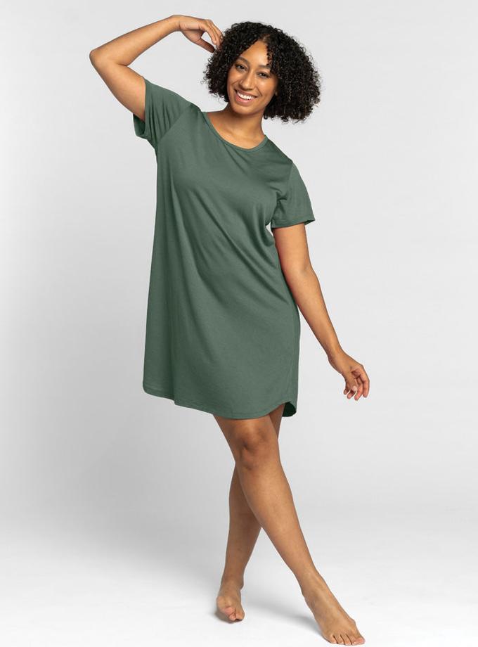 Woolx Desi Nightgown - Duck Green Best Price