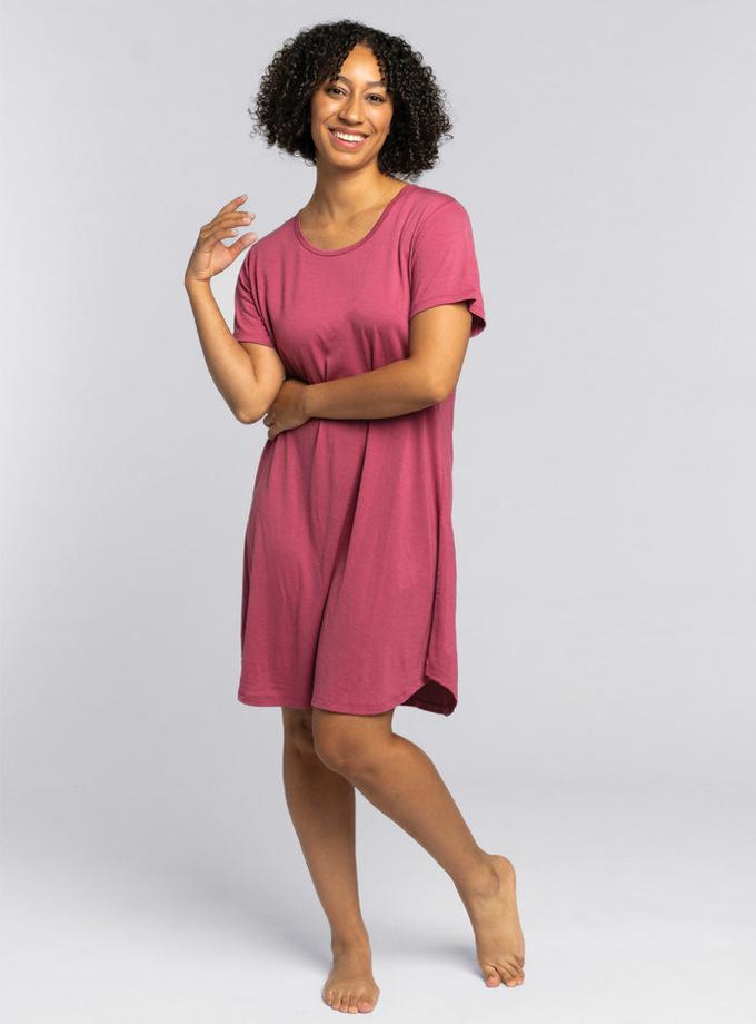 Woolx Desi Nightgown - Red Violet For Sale