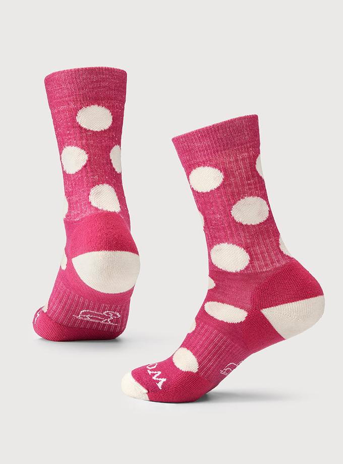 Woolx Dotalicious Crew Socks • Stocking Stuffer Final Sale Deals! Free shipping