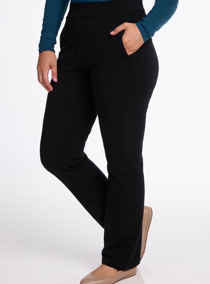 Woolx Emerson Straight Leg Pants - Black Same Day Delivery