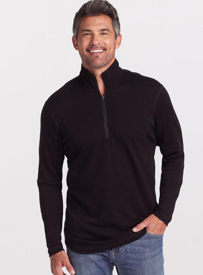 Woolx Explorer 1/4 Zip - Black New Arrival