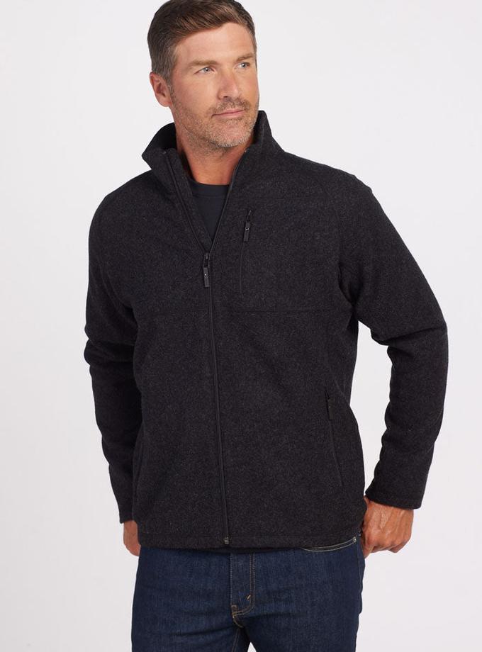 Woolx Fairbanks Jacket - Carbon Black High Quality