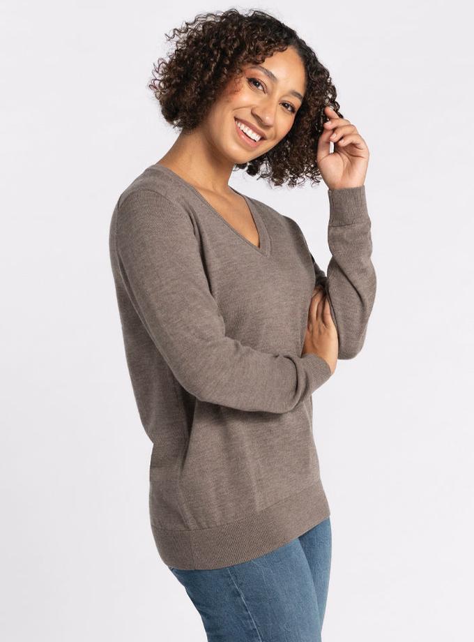 Woolx Francesca Sweater - Sable New Arrival