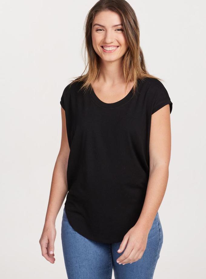 Woolx Gabi Tunic Top - Black Best Buy