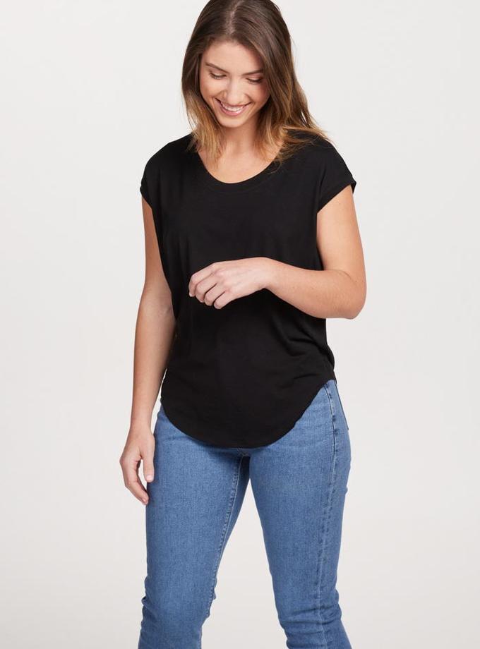 Woolx Gabi Tunic Top - Black Best Buy