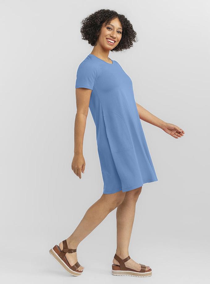 Woolx Georgie Dress - Coronet Blue Best Buy