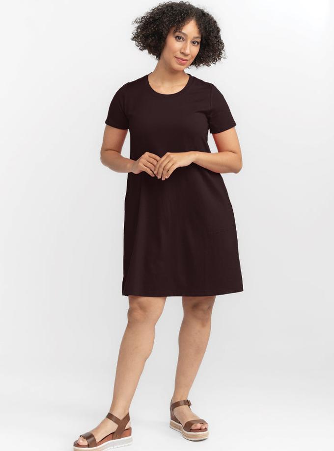 Woolx Georgie Dress - French Roast Best Seller