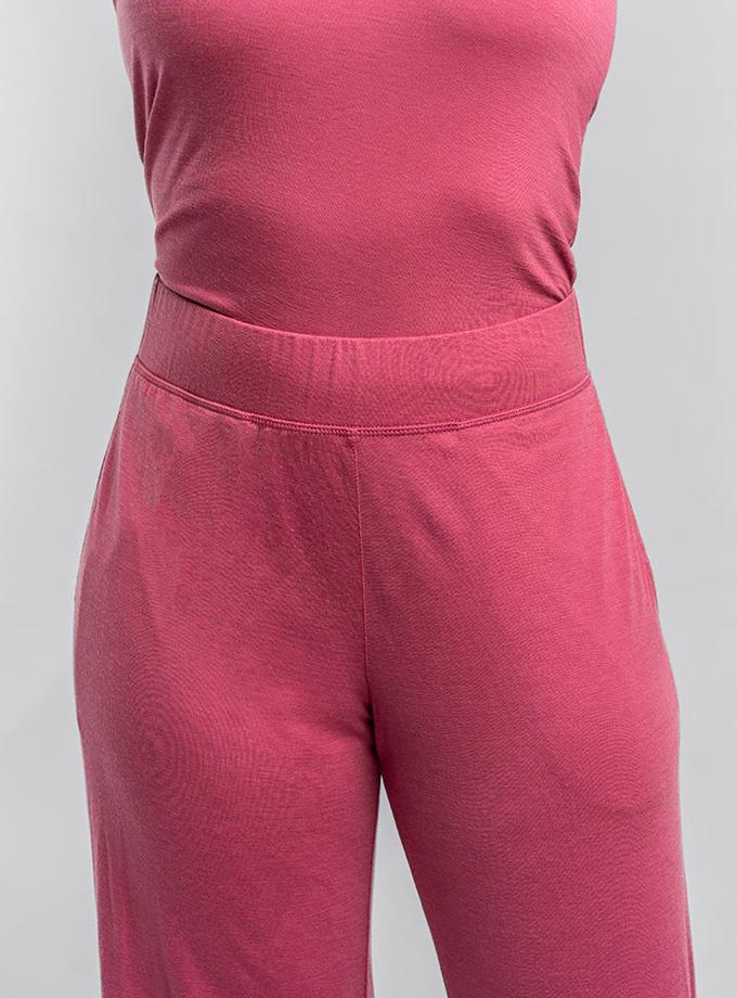 Woolx Harper FeatherTouch® Pajama Set - Red Violet New Arrival