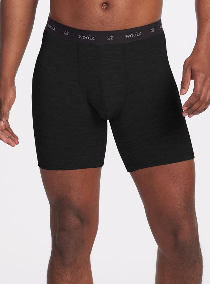 Woolx Jazzy No Fly Boxer Briefs - Black On Sale