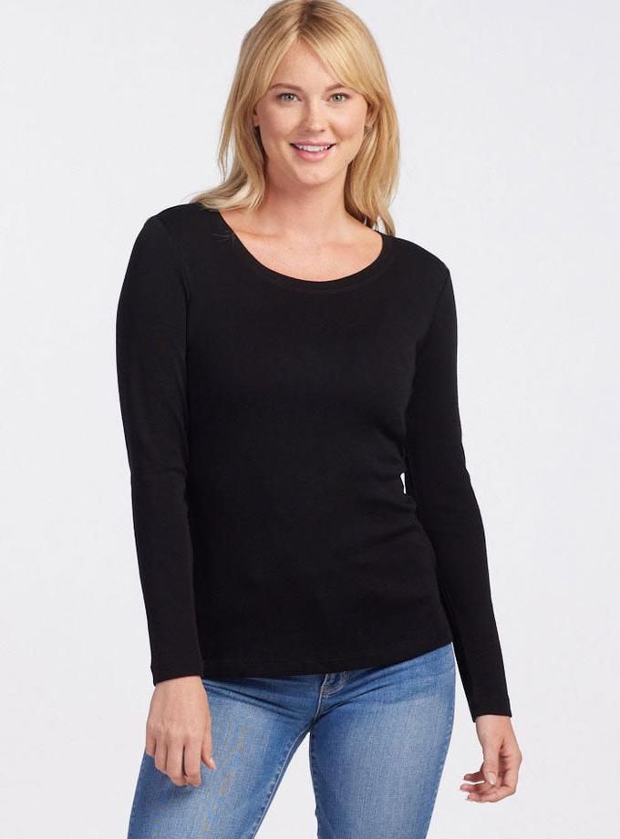 Woolx Kenzie Scoop Neck - Black For Sale