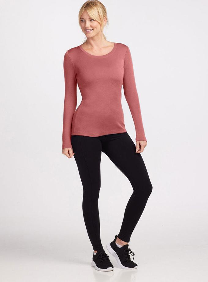 Woolx Kenzie Scoop Neck - Brick Dust Best Seller