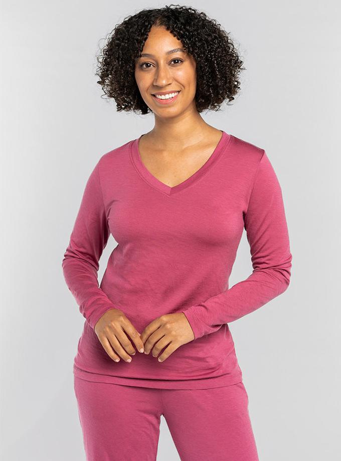 Woolx Lily V Neck Lounge Top For Sale