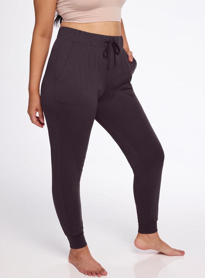 Woolx Mary Kate Lounge Pants - Chocolate Plum New Arrival