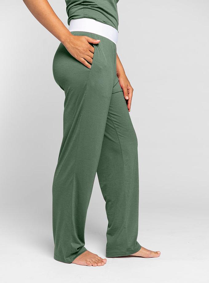 Woolx Maya Lounge Pants - Duck Green High Quality