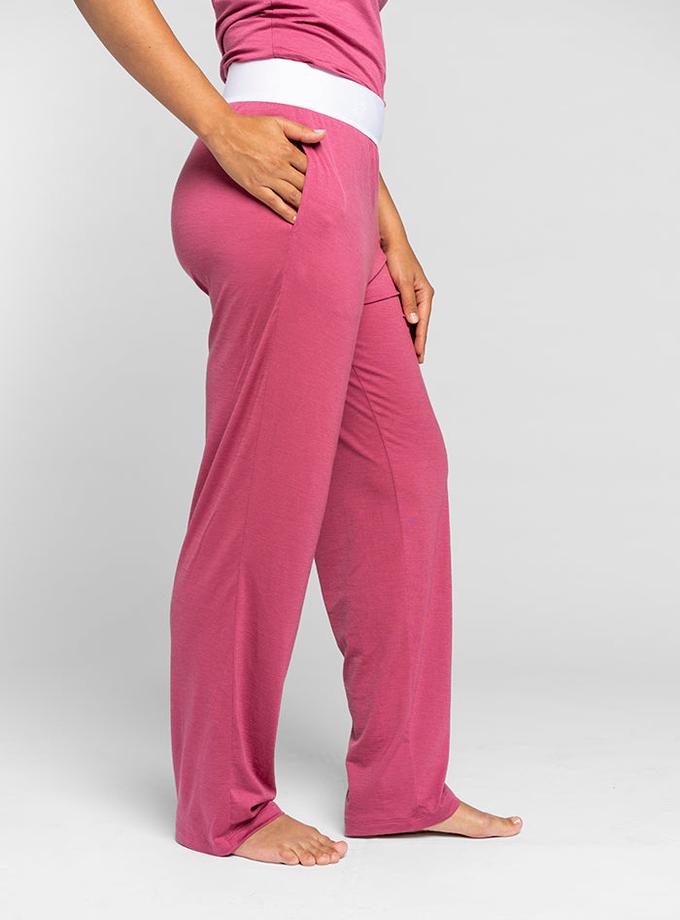 Woolx Maya Lounge Pants - Red Violet High Quality