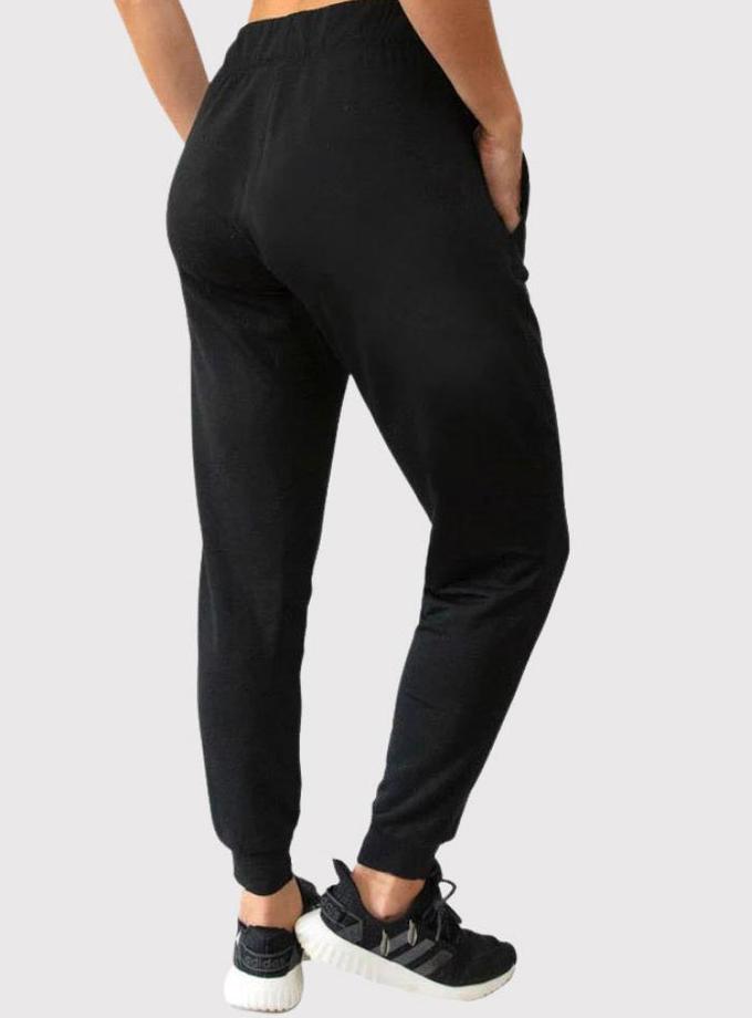 Woolx Merino Flex™ Lola Jogger Tall - Black High Quality