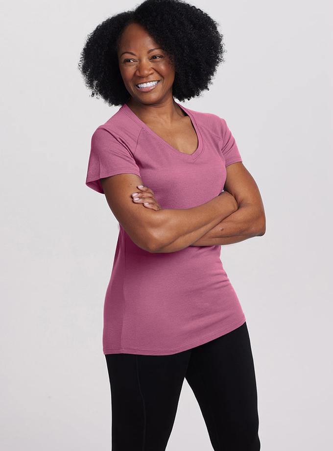 Woolx Mia V Neck - Mesa Rose Best Buy