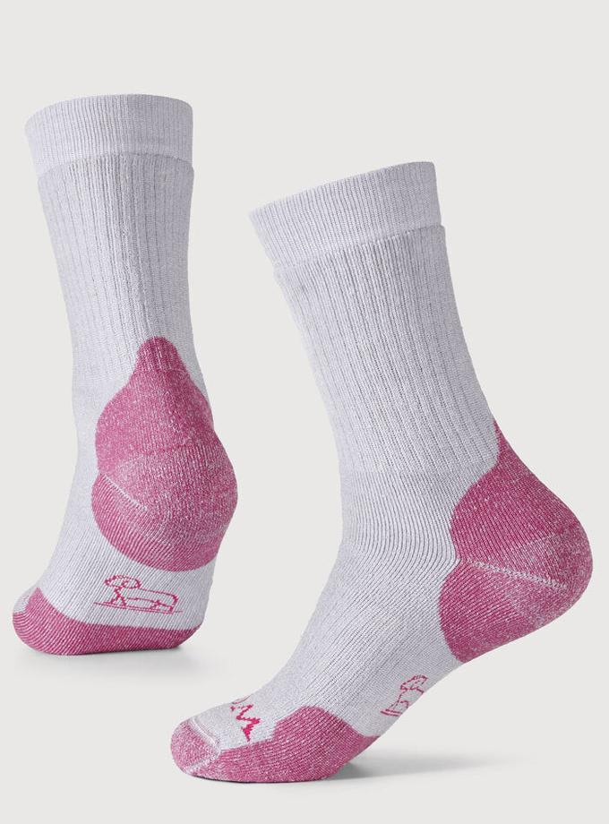 Woolx Milo Full Cushion Cold Weather Socks - Pebble Pink For Sale