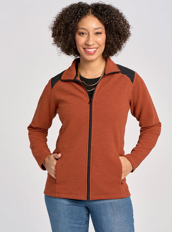 Woolx Peri Full Zip Jac - Copper New Arrival