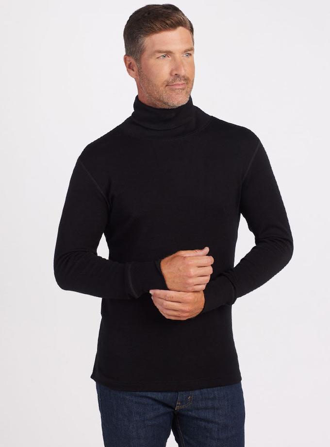 Woolx Prescott Turtleneck - Black Best Price