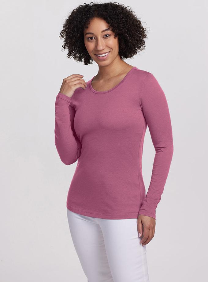 Woolx Remi Long Sleeve T-Shirt - Mesa Rose High Quality