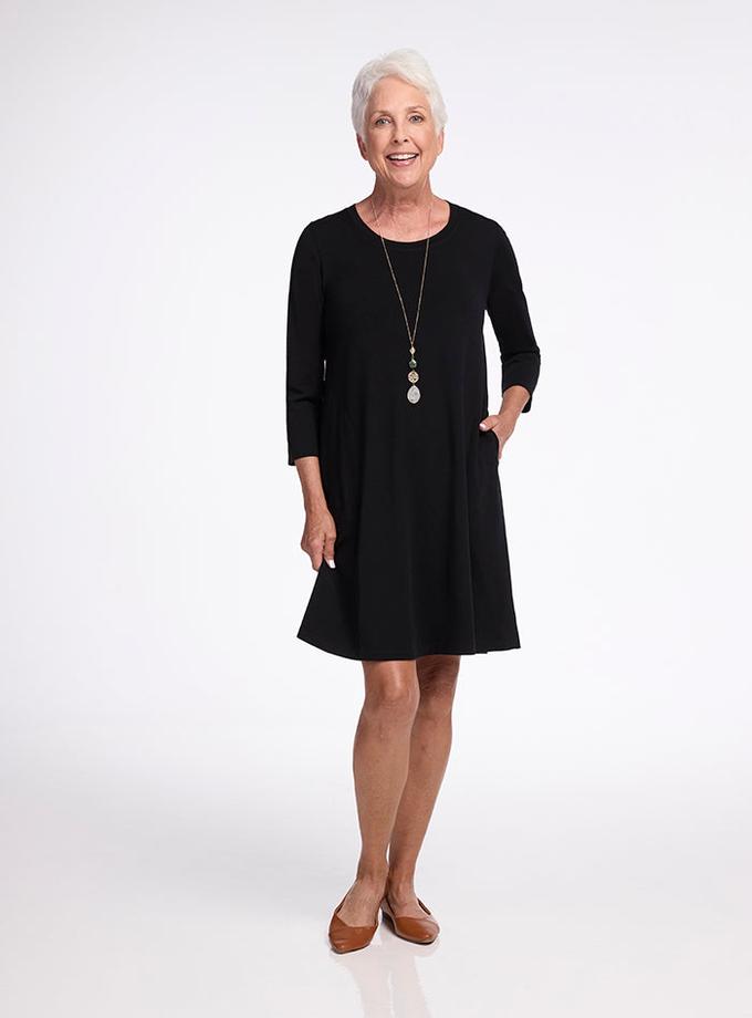 Woolx Rissa A Line Dress - Black High Quality