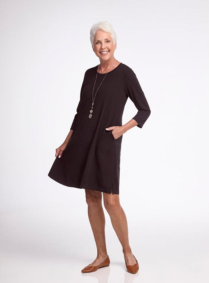 Woolx Rissa A Line Dress - French Roast Best Buy