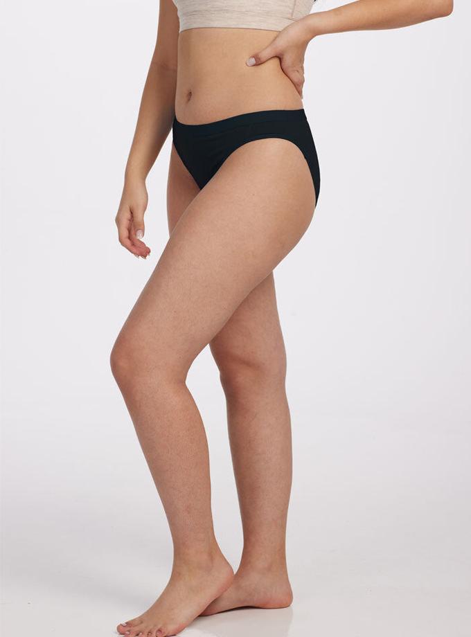 Woolx Roxie Bikini Underwear - Black Best Seller